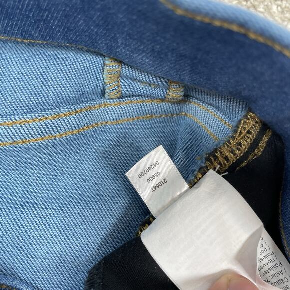 SPANX XS EveryWear Cropped Wide Leg Jeans with Patch Pockets 29" Inseam 64-14 - Picture 6 of 10